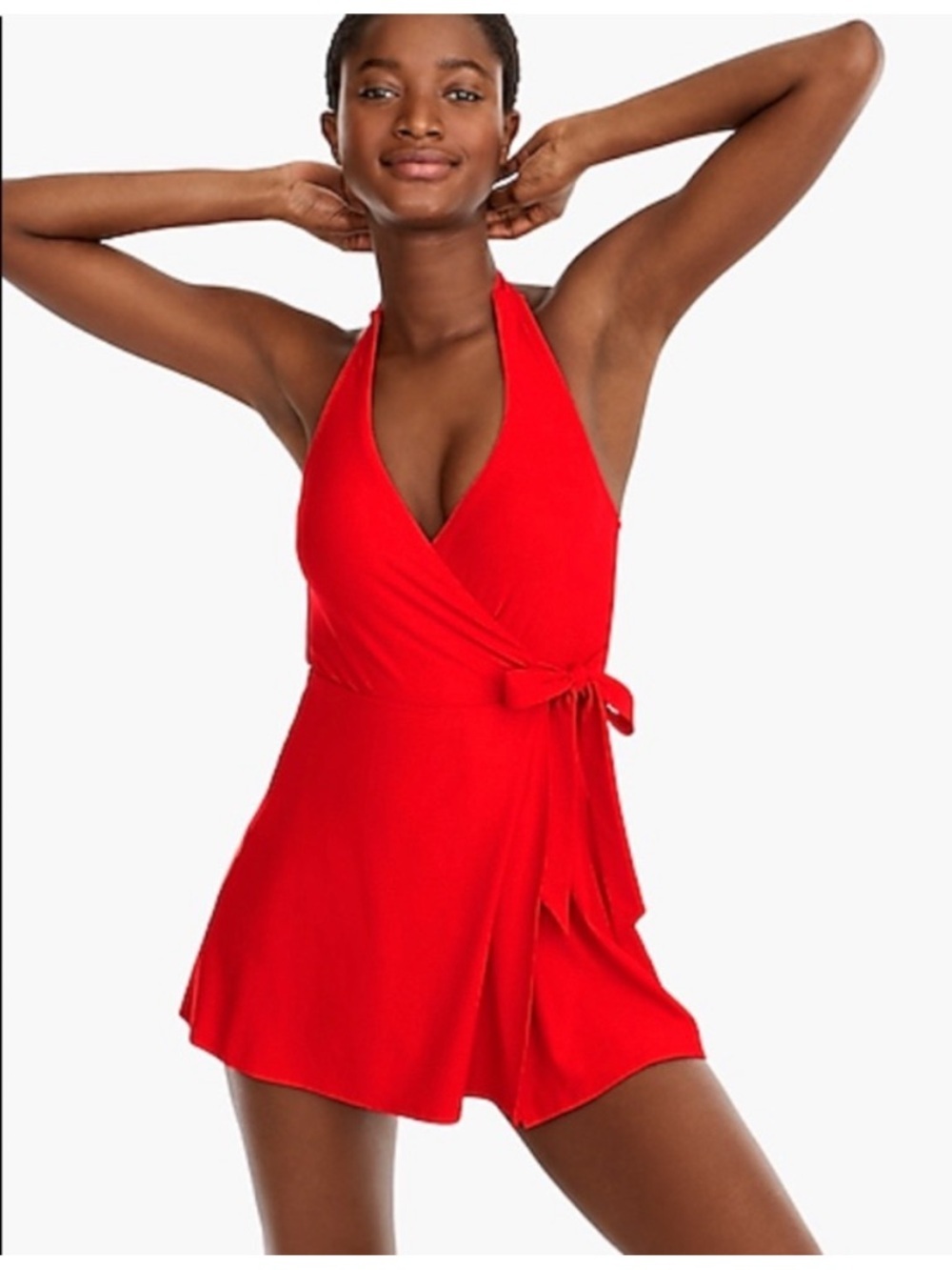 J.Crew Halter Wrap Swim Dress Size 4